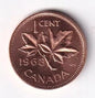 Canada 1963 1c One Small Cent Queen Elizabeth II Hanging "3" MS Mint State #1