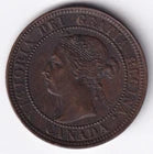 Canada 1901 1c One Large Cent Copper Coin Queen Victoria EF Extra Fine #4