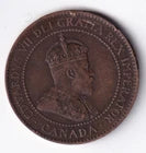 Canada 1903 1c One Large Cent Copper Coin King Edward VII VF Very Fine #3