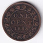 Canada 1888 1c One Large Cent Copper Coin Queen Victoria #2