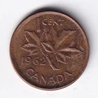 Canada 1962 1c One Small Cent Queen Elizabeth II Double #3