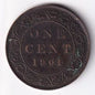 Canada 1901 1c One Large Cent Copper Coin Queen Victoria EF Extra Fine #2