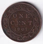 Canada 1917H 1c One Large Cent Copper Coin King Edward VII F Fine