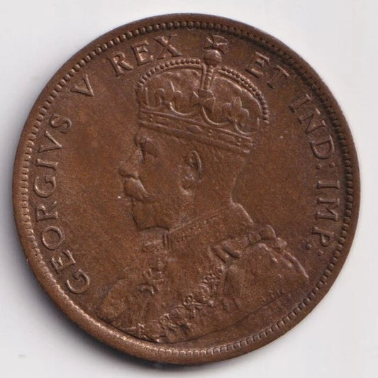 Canada 1911 1 Cent One Large Cent Coin King George V - MS
