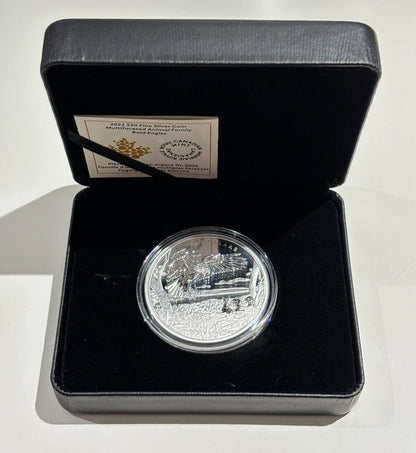 Canada RCM 2022 $30 Fine Silver Coin Multifaceted Animal Family: Bald Eagles