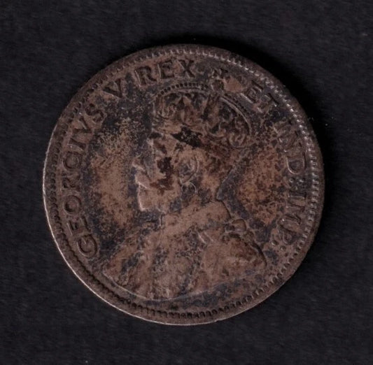 Canada 1911 10c Ten Cent Silver Coin King George V F Fine .925 Silver