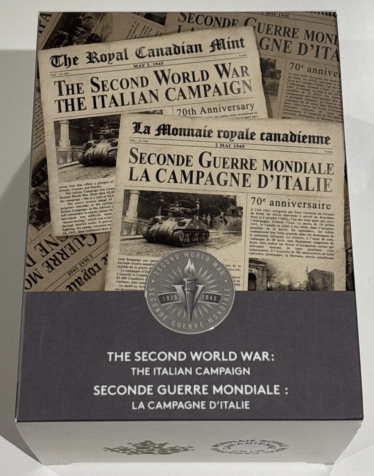 Canada RCM The Second World War: The Italian Campaign Fine Silver $20 Coin