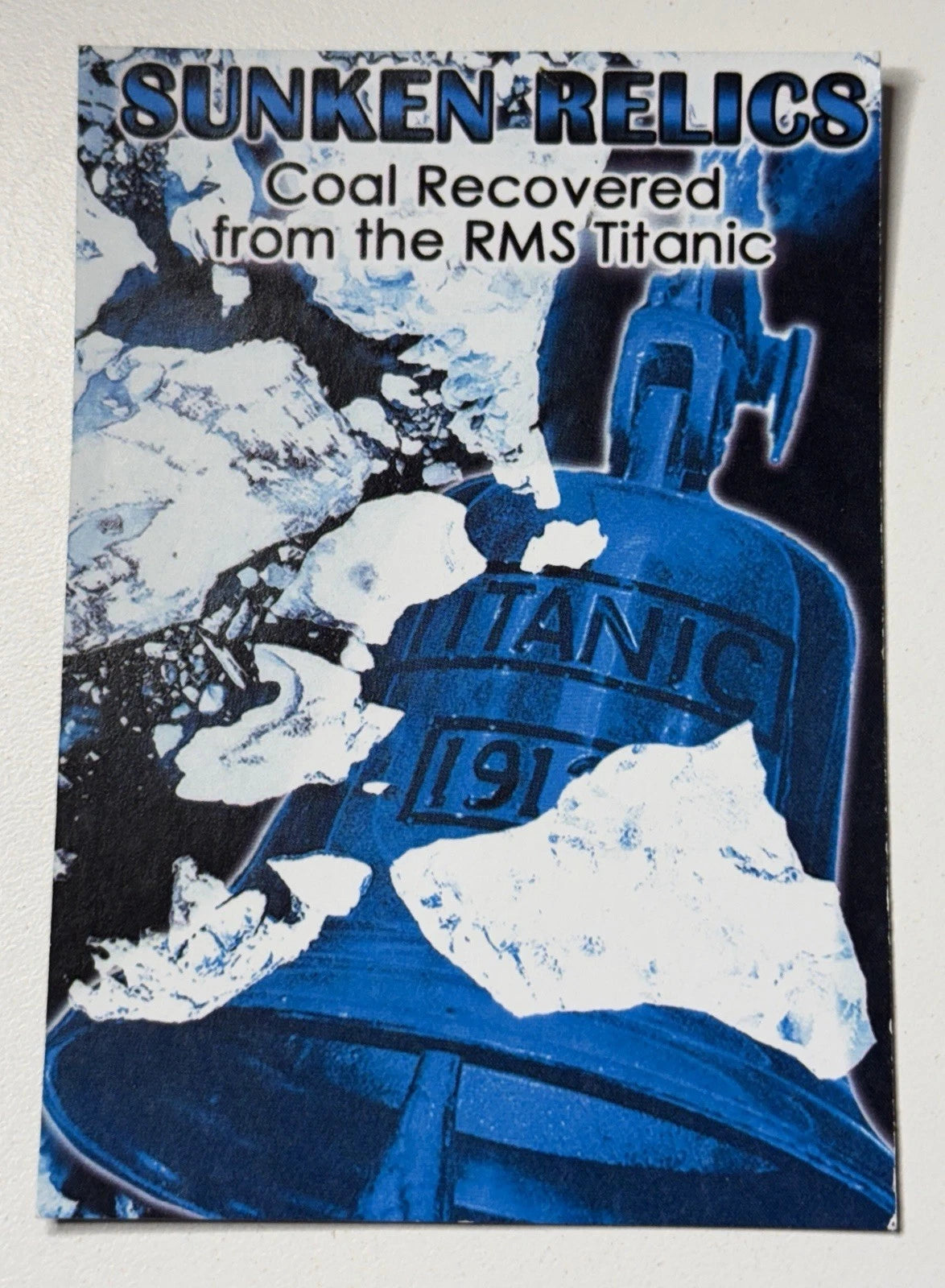 Coal Recovered from the RMS Titanic Sunken Relics NGC Certified Shipwreck Piece