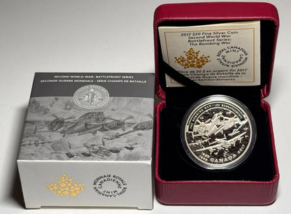 2017 $20 Second World War Battle Front Series: The Bombing War - Fine Silver