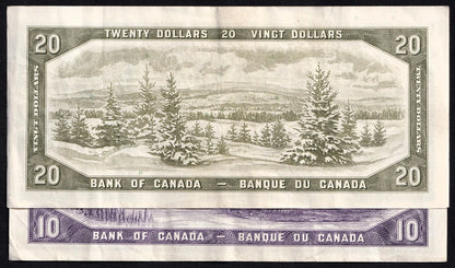 Canada 1954 $5 Five Dollar Banknotes Lot Of Three Notes Random - cscoinsnbanknotes