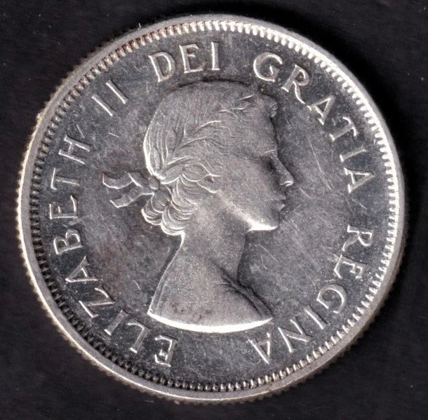Canada 1959 25c Twenty Five Cent Silver Coin Queen Victoria II .800 Silver