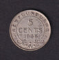NFLD Newfoundland 1945 5c Five Cent Silver Coin King George VI .925 Silver #1 - cscoinsnbanknotes
