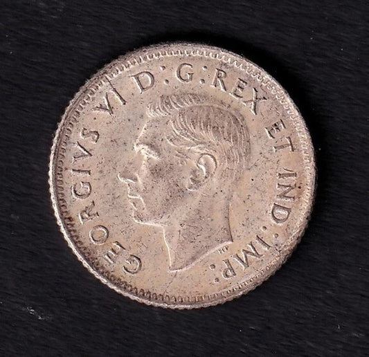Canada 1943 10c Ten Cent Silver Coin King George VI MS 60 .800 Silver