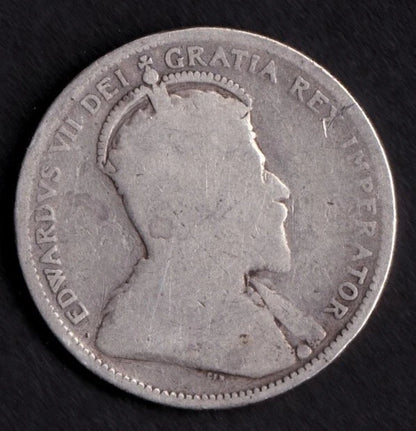 Canada 1904 25c Twenty Five Cent Silver Coin King Edward VII .925 Silver