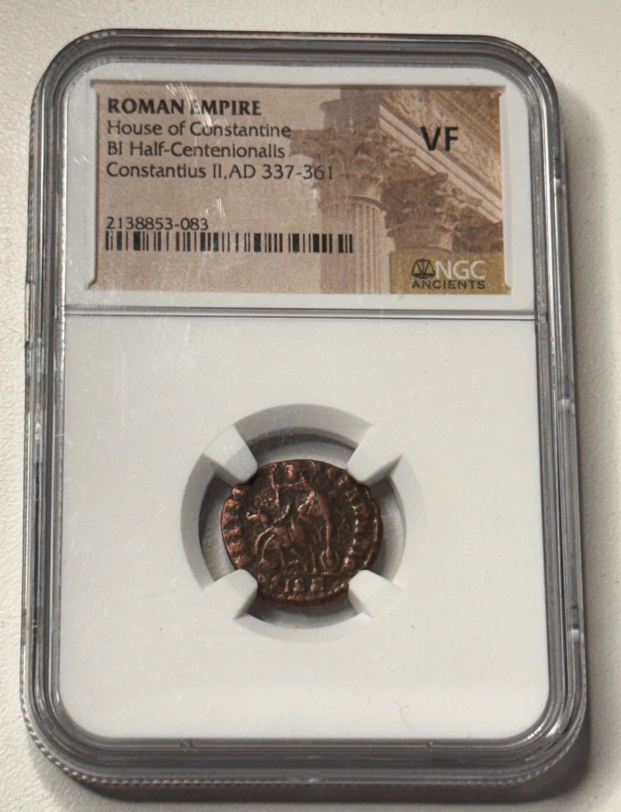 Constantius II 337-361 AD House Constantine ROMAN Half-Centenionalis NGC VF20