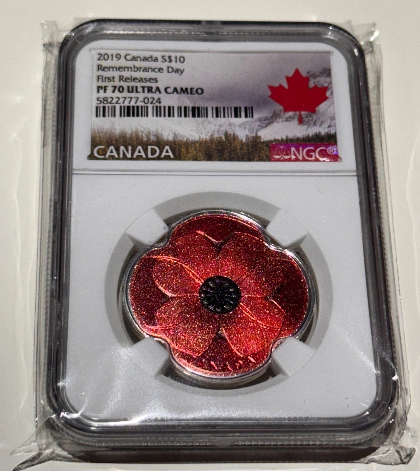 2019 Canada $10 Remembrance Day – NGC PF70 Ultra Cameo – First Releases