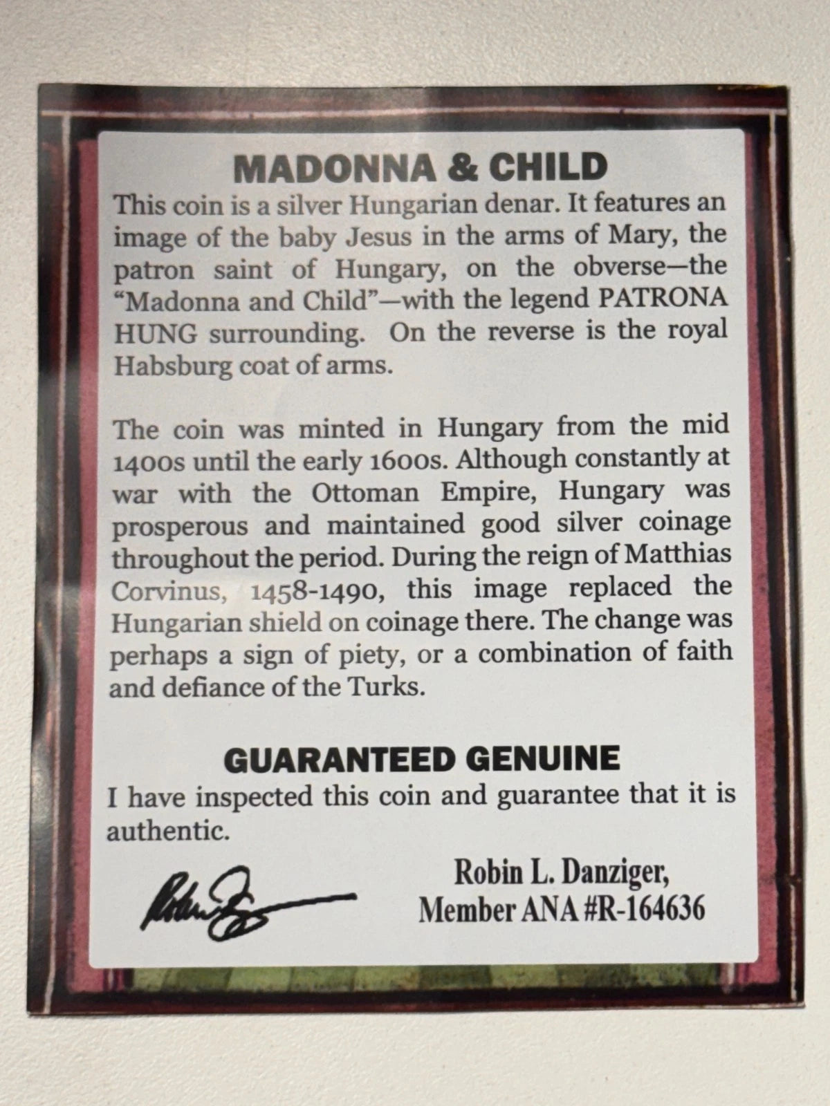 1557KB Hungary Silver Denar NGC Genuine Kremnica Mint Medieval Hungarian Coin