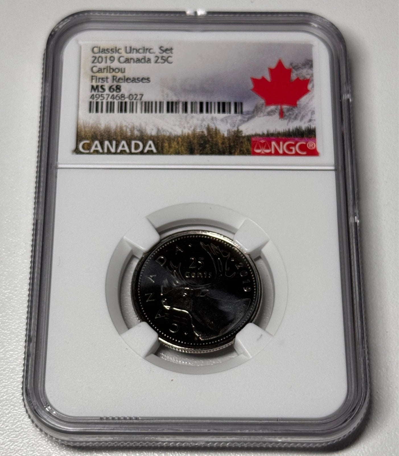 Canada 2019 25c Classic Uncirculated Set First Relases NGC MS68 Coin RARE