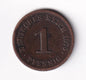 Germany 1875G 1pf One Pfennig Copper Coin Emperor Wilhelm I Minted Karlsruhe - cscoinsnbanknotes