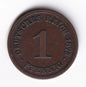 Germany 1875A 1p One Pfennig Copper Coin Emperor Wilhelm I Berlin Mint Mark - cscoinsnbanknotes