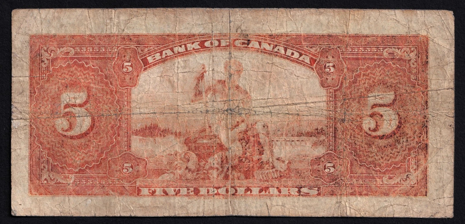 Canada 1935 $5 Five Dollar Banknote Osborne - Towers VG - cscoinsnbanknotes