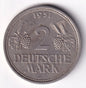 Germany 1951J 2dem Two Deutsche Mark Copper-Nickel Coin Hamburgishe Munze Mint - cscoinsnbanknotes