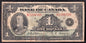 Bank Of Canada 1935 $1 One Dollar Banknote Osbourne - Towers VG - cscoinsnbanknotes