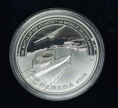 2018 $20 World War 2: Battlefront Series Battle of the Atlantic - Pure Silver