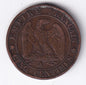 France 1865A 5c Five Centimes Bronze Coin Emperor Napoleon III Paris Mint - cscoinsnbanknotes
