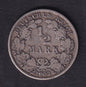 Germany 1907 1/2 One Half Mark Silver Coin Emperor William II .900 Silver - cscoinsnbanknotes