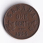 Canada 1926 1c One Small Cent Copper Coin King George V - cscoinsnbanknotes