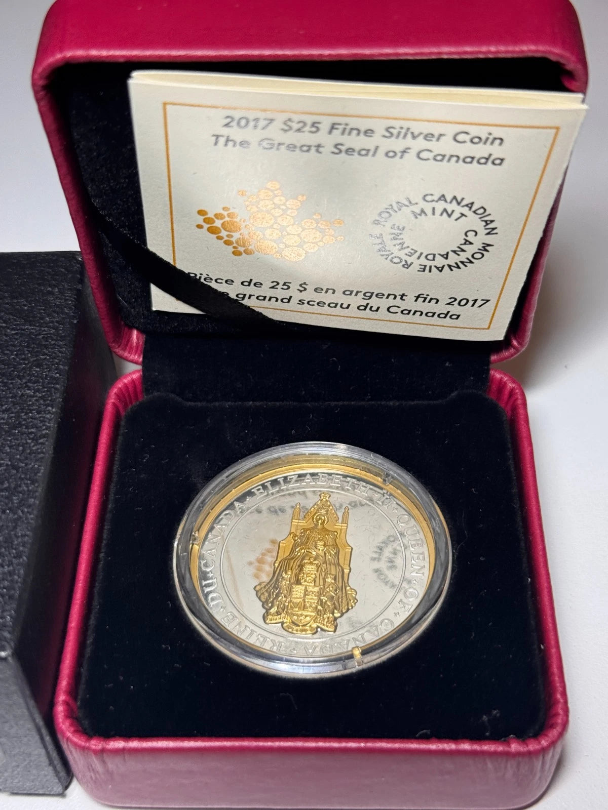 2017 Canada $25 Fine Silver Coin - The Great Seal of Canada With Box + COA