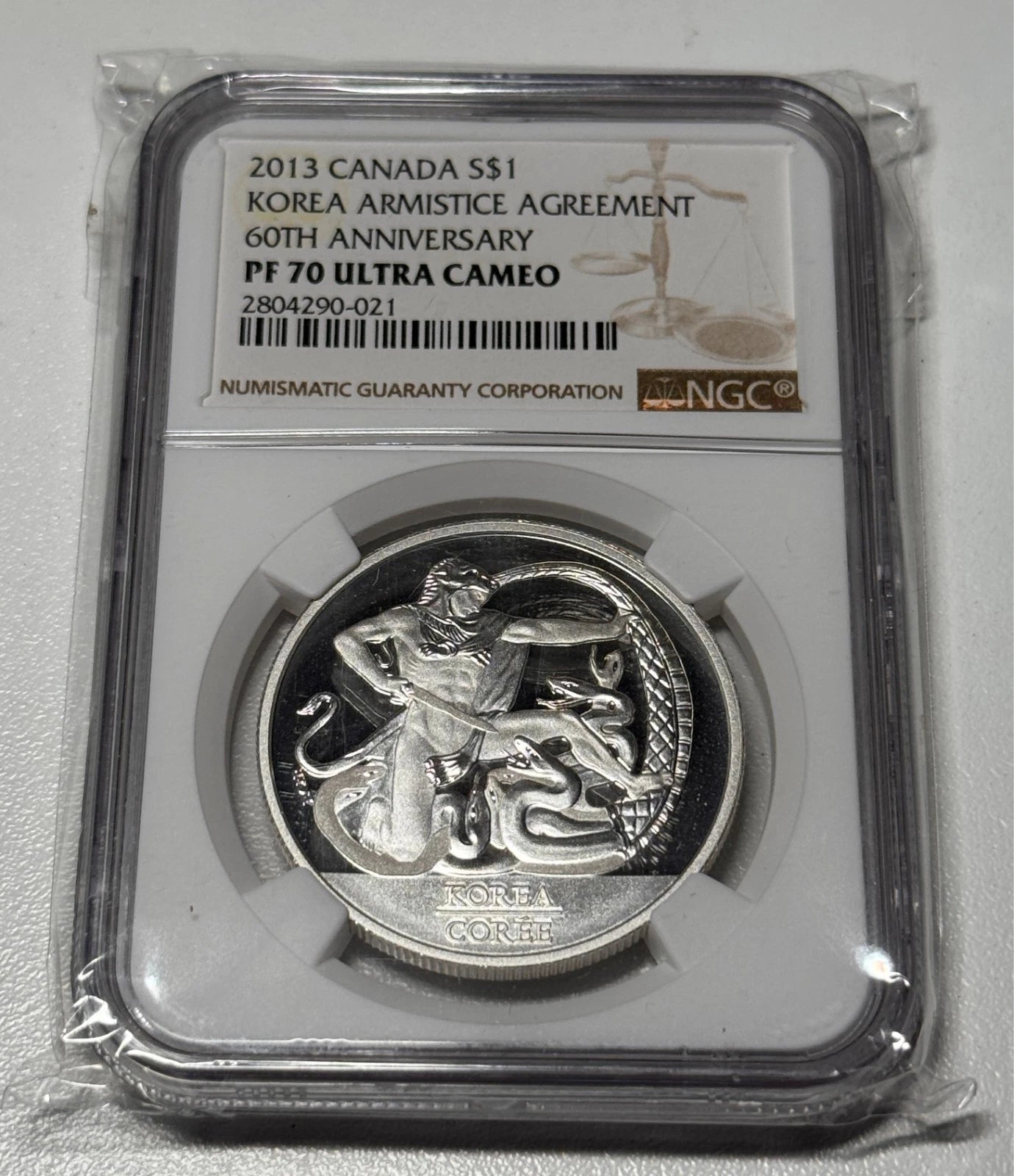 Canada 2013 Silver $1 Koreas Armistance Agreement 60th Anniversary NGC PF 70 UC