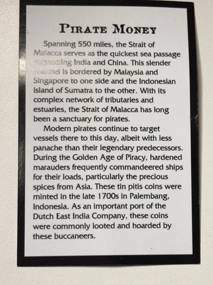 Indonesia Palembang Pitis AH1658-1805 NGC Pirate Money Genuine Coin