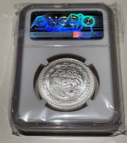 2018 Mexico MO First Releases 1/2 .9999 Silver Libertad Graded NGC MS-70 Perfect