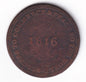 Upper Canada 1816 1/2c Half Penny Copper "Brock Token" Coin Merchant Token - cscoinsnbanknotes
