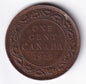 Canada 1919 1c One Large Cent Copper Coin King George V - cscoinsnbanknotes