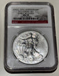 United States 2011 American 1oz Silver Eagle NGC Graded MS-70 25th Ann/ Early Re