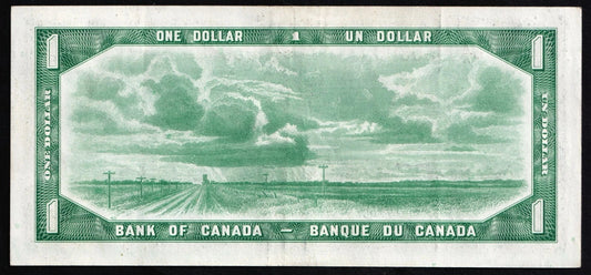 Canada 1954 $1 One Dollar Banknote Beattie - Coyne Replacement Note *A/A BC-37aA EF - cscoinsnbanknotes