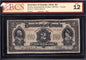 Dominion Of Canada 1914 $2 Two Dollar Banknote BCS Graded F12 No Seal Series C - cscoinsnbanknotes