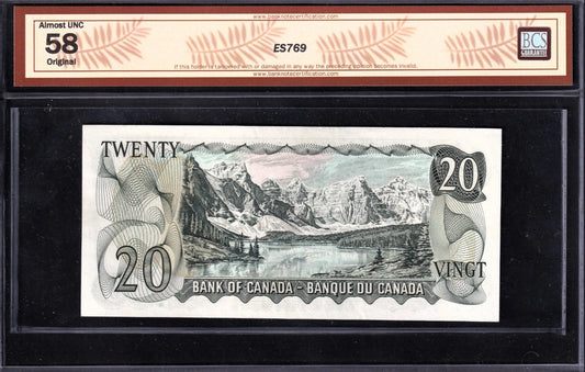 Canada 1969 $20 Twenty Dollar Replacement Banknote *EA1430397 BCS Graded AU58 - cscoinsnbanknotes
