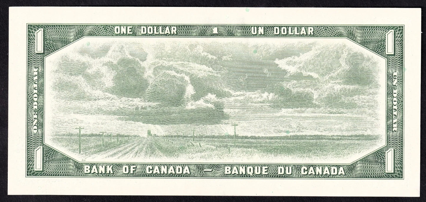 Canada 1954 $1 Banknote Nicer Grade & Signature XF+ - cscoinsnbanknotes