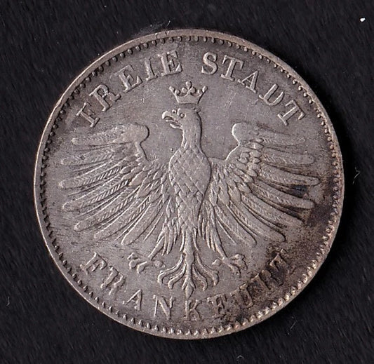 Germany 6 Six Kreuzers Billon Coin Free City Of Frankfurt - cscoinsnbanknotes