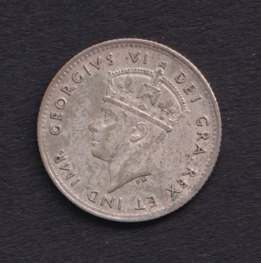 NFLD Newfoundland 1945 5c Five Cent Silver Coin King George VI .925 Silver #1 - cscoinsnbanknotes