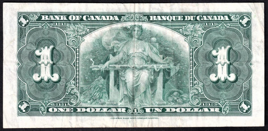 Canada 1937 $1 One Dollar Banknote Coyne - Towers BC-21d VF Very Fine - cscoinsnbanknotes