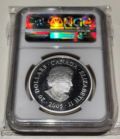 2005 Canada $20 North Pacific Rim NGC PF70 Ultra Cameo – Perfect Grade