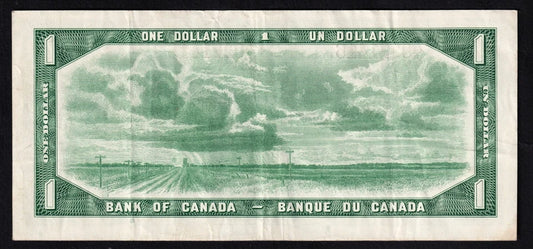 Canada 1954 $1 One Dollar Replacement Banknote Beattie - Rasminsky *A/Y BC-37bA  VF-EF - cscoinsnbanknotes